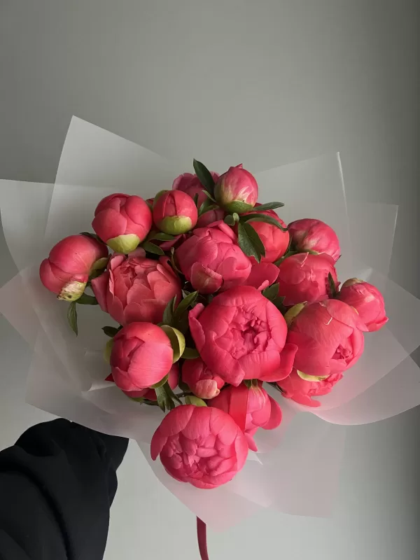 Peony Coral Charm