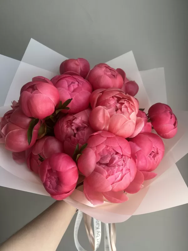 Peony Coral Charm