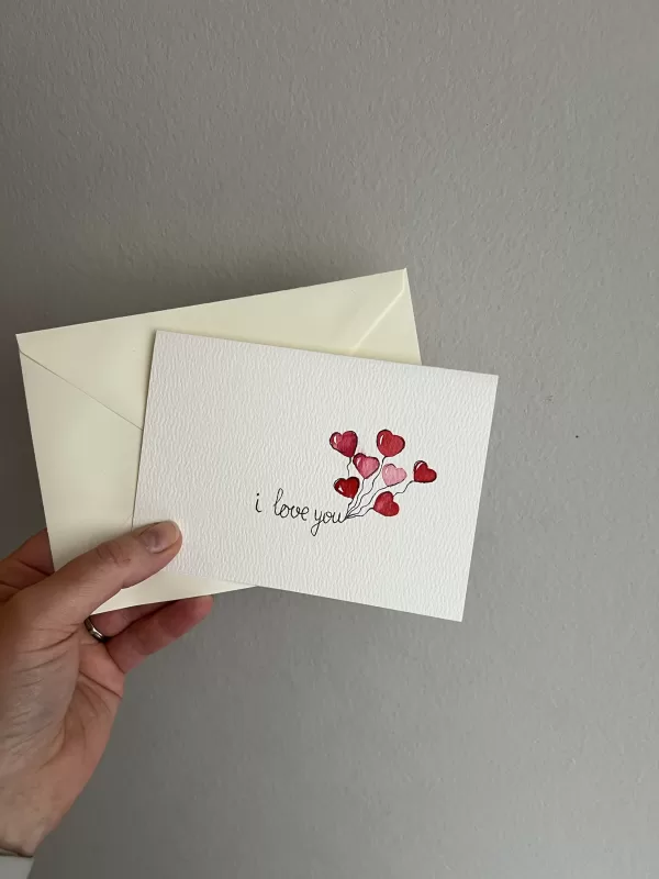 Note card “ I love you”